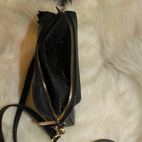 Ted Baker  London Black 100% Bovine Leather purse / shoulder mini bag - Picture 9 of 9